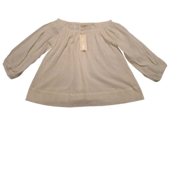 NWT Suzie Kondi Rhea Top Women's Off The Shoulder Boho Luxury Blouse White XS - Picture 7 of 16